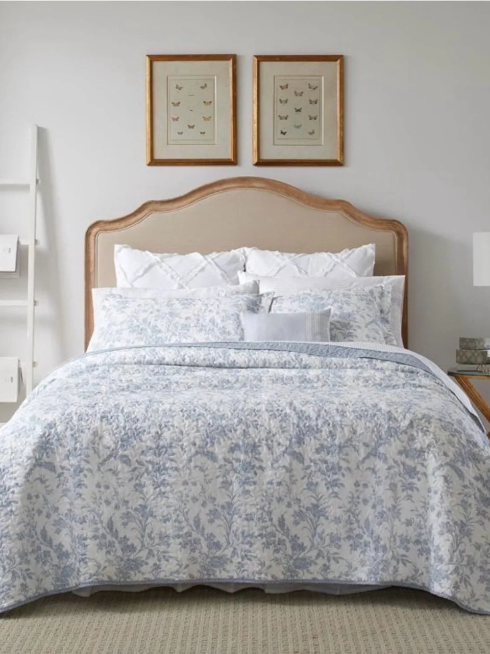 Laura Ashley Blue and White Floral Comforter Set